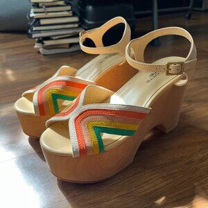 Charlotte Stone Donna 70's Retro - Platform Heels in PERFECT CONDITION!